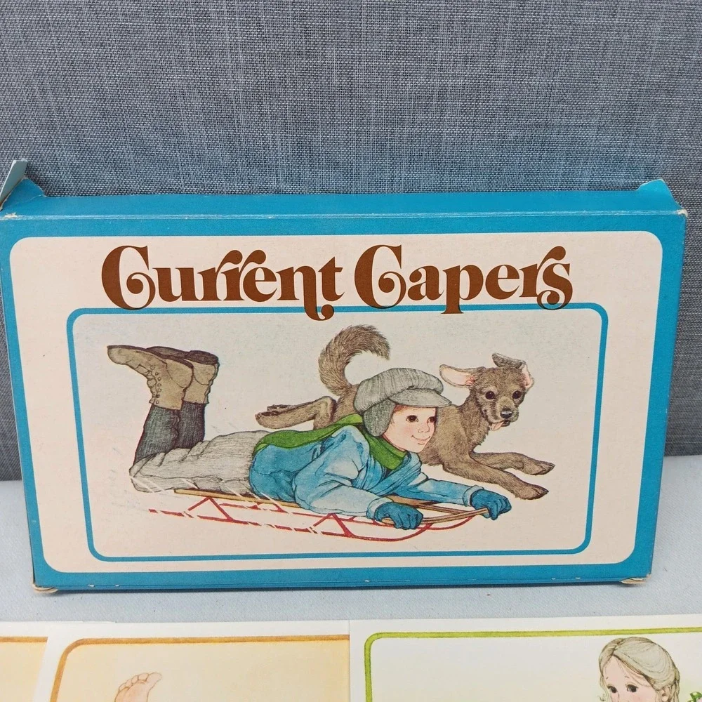 Current Capers Note Cards Vintage‎ 70s L K Powell Animals Stationery Set 4